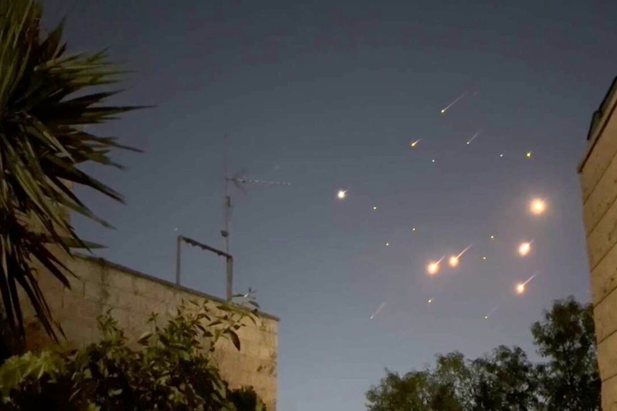 ویدئوی آخرالزمانی از حمله موشکی به تل‌آویو و حیفا