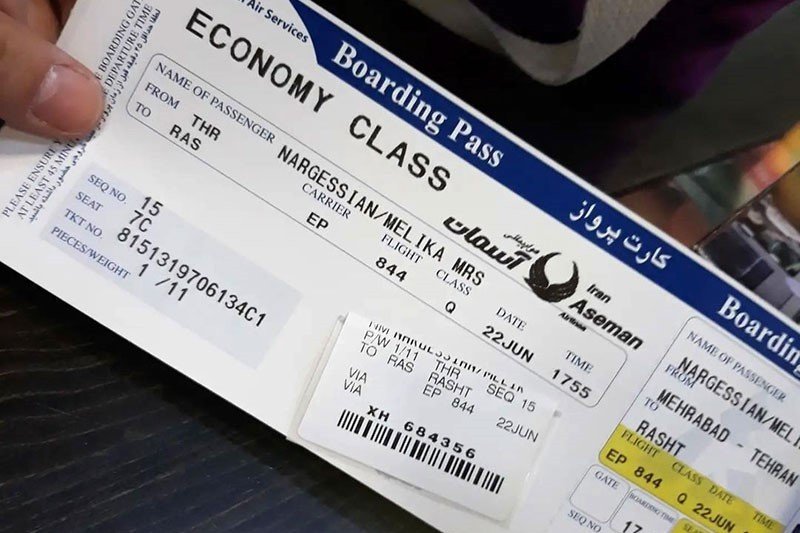 قیمت بلیط هواپیما تهران-مشهد  امروز ۶ تیر