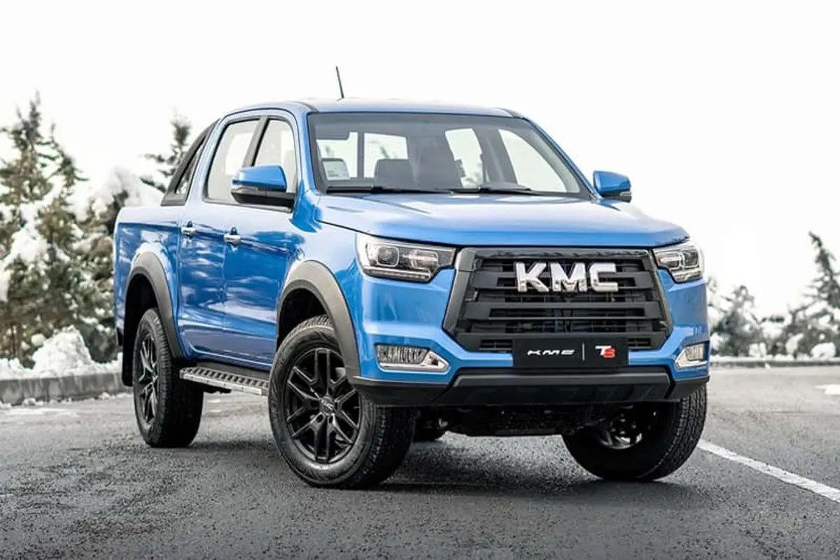قیمت کی ام سی T8 امروز ۲ تیر/ فروش اقساطی و نقدی پرفروش‌ترین پیکاپ مونتاژی